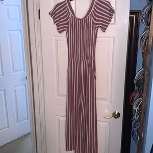 PINSTRIPE JUMPSUIT